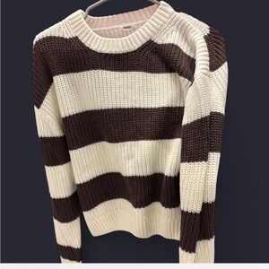 Garage woman's
Charlotte Super Soft Sweater brown and Snow White